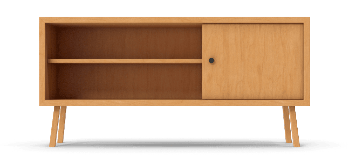 Console in Natural Oak finish